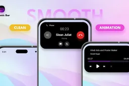 Dynamic BAR app brings Dynamic Island features on Android