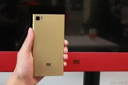 Gold Xiaomi Mi3 and Red Xiaomi TV spotted