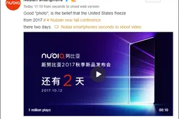 Nubia Z17S teased via video on Weibo