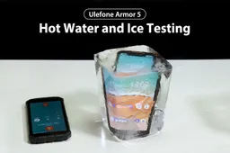 Ulefone Armor 5 Hot Water and Ice Testing (Video)
