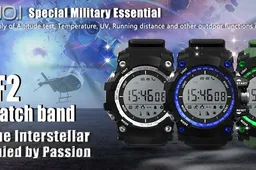 No.1 F2 - massive smartwatch bracelet with IP68 certification