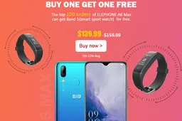 Elephone A6 Max launched, first 100 gets a free smartband