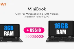 CHUWI MiniBook tiny laptop has a promo today with 16 GB RAM version