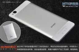 First real photos of the Gionee X817 phablet