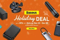 Get Up to 25% OFF on Baseus Tech Gear and more