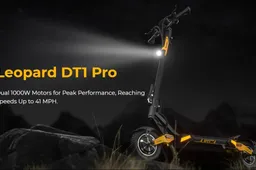 Save $50 with our exclusive Black Friday coupon for Ausom Leopard DT1 Pro e-scooter