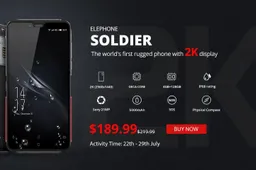 ELEPHONE Soldier rugged Gearbest promo for $189.99