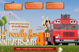 Gearbest's 4th anniversary is coming with big celebration events