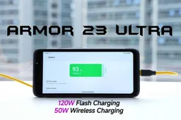 Experience 120W Super Fast Charging with Ulefone Armor 23 Ultra