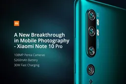 Xiaomi Mi Note 10 Pro just for $549.99 with our coupon