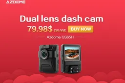 Azdome GS65H Dual Lens Dash Cam now only $79.98 on Amazon