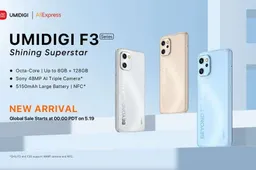 UMIDIGI F3 series launched today, starting at $129.99