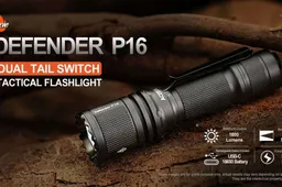 Acebeam P16: Tail-dual Switch Tactical Flashlight