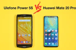 Ulefone Power 5S compared against the Huawei Mate 20 Pro