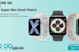 Stylish ELEPHONE W6 smartwatch now with 25% off