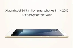 Xiaomi sold 34.7 million phones in H1 2015 with a 33% YoY jump