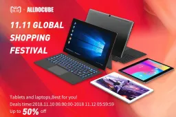 ALLDOCUBE tablets and laptops will be up to 50% off on 11.11
