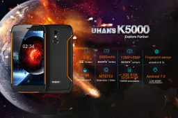 IP68 Rugged Smartphone UHANS K5000 Officially Launched