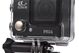 The Pro4 action camera does 4K for $65, but there's a catch