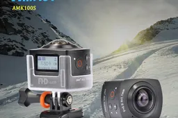 AMKOV AMK100S is China's first 360 degree action camera
