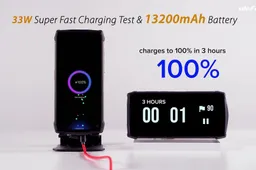 13200mAh battery of Power Armor 13 completely charges in 3 Hours