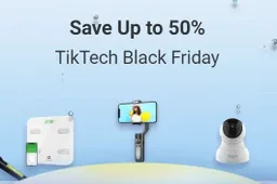 Black Friday deals on TikTech with up to 50% off