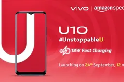 VIVO U10, New Series Smartphone Coming To India On September 24