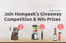 Win great Homgeek kitchen appliances in their giveaway