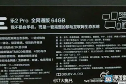 LeTV Le2 Pro specifications include 5.7-inch 2K display and Snapdragon 820