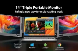 Looking for triple-monitor portable setup ? Discounted KYY brand models are here for you