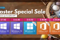 Godeal24 Easter Sale, Windows and Office specials for a limited time!