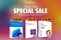 Only 48 hours left, Mother’s day sale: genuine Windows 10 only for $5.77!