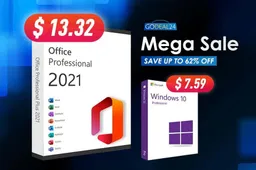 Buy Microsoft Office 2021 licenses from $13.32 with Godeal24 Software Sale!