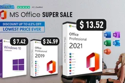 Get a Lifetime Microsoft Office 2021 License for $13.52, Windows for $7.42 at Godeal24!