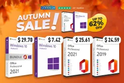 Godeal24 Autumn Sale: Lifetime Microsoft Office 2021 License from $13.52, Windows 10 is only $6.14!