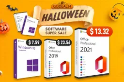 Godeal24 Provides Genuine Microsoft Office for only $13.32, and Windows 10 Pro at the best Price Halloween Sale!