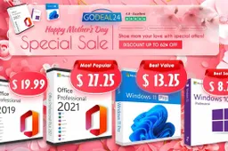 Godeal24 Mother's Day Sale: Get Office Suites Up to 90% Off! Office 2021 Pro for Just $27.25!