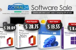 Godeal24 Provides Massive Discounts on Microsoft Software Keys! Lifetime Office 2021 Pro for $28.75!