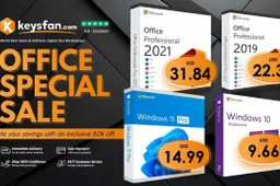 Save Up to 62% Off! The Latest MS Office Suite is Available for $31.84! Limited Time Offers from Keysfan