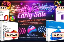 Black Friday Sale Starts Now! Save Big on Office Pro with Keysoff – Pay $12.22 for Lifetime Use and more