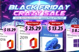 Black Friday Microsoft Sale Begins: Saving big on Office 2019 Pro Key for $25.29!
