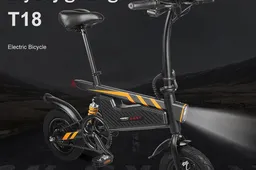Flash sales featuting Ziyoujiguang T18 folding electric bike on Tomtop