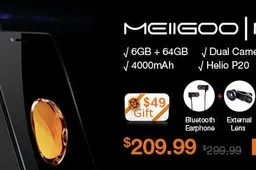Meiigoo M1 with 6GB RAM on sale at $209.99 with $49 Gift Bag