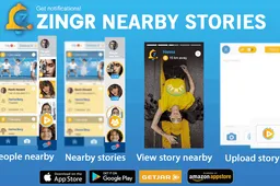 ZINGR is working on stories nearby as Snapchat or Instagram alternative