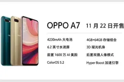 OPPO A7 Entry-Level Smartphone Went on Sale