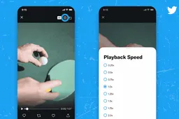 Twitter to support 0.25 ~ 2 times video playback speed adjustment
