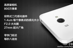 Xiaomi Considered a 13 mega-pixel camera for the Xiaomi M2!