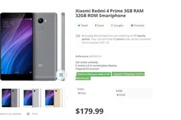 Buy the Xiaomi Redmi 4 Prime now for $179.99