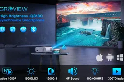 GROVIEW JQ818C: The Compact Portable Projector You Need for Big Screen Entertainment