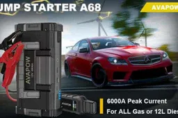 AVAPOW A68 car jump starter kit gets cheaper with Amazon Prime Big Deal Days